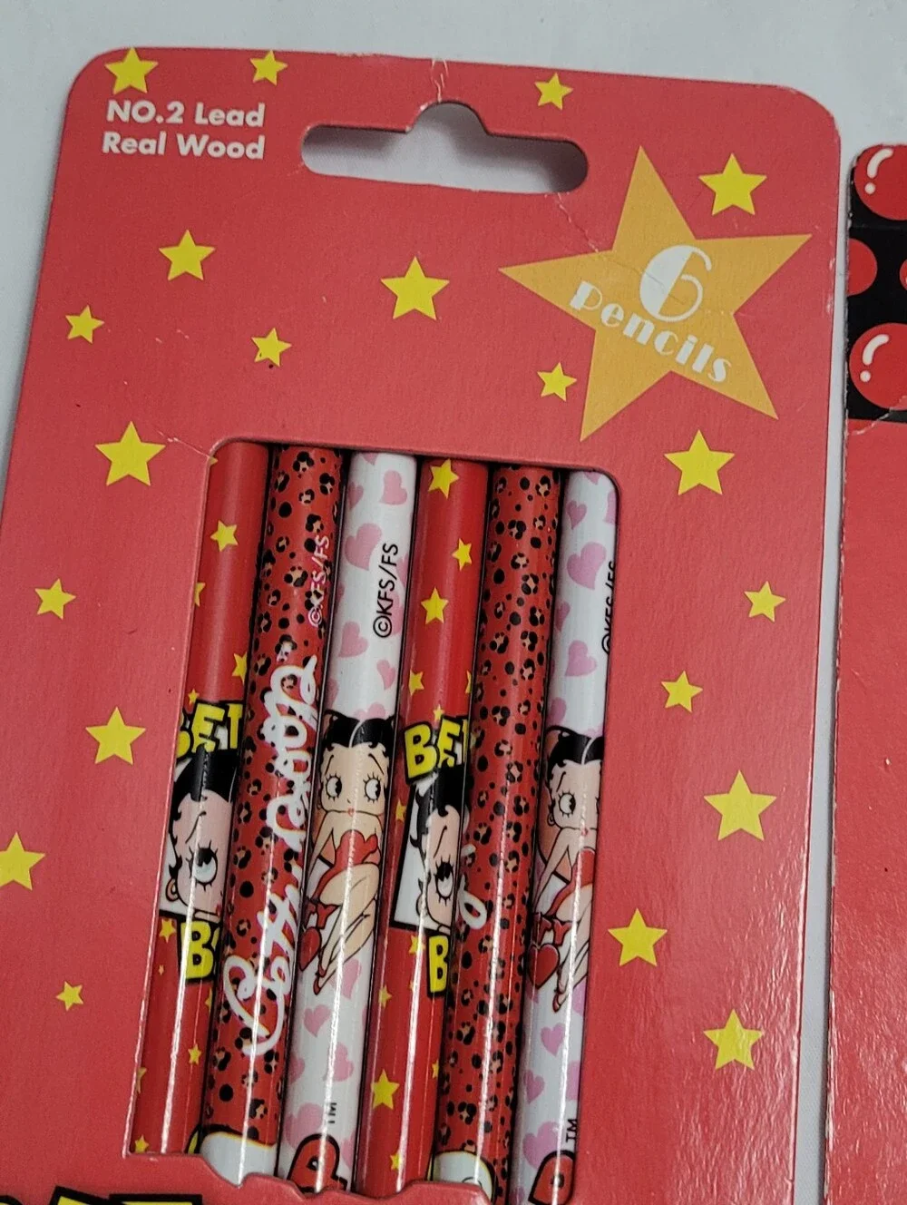 Vintage Y2K NIB King Features Syndicate Betty Boop Pencils And Pens